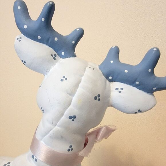 Vintage Kimple Ceramic Mold Christmas Reindeer & Santa Sleigh Quilted Figures - Picture 10 of 16